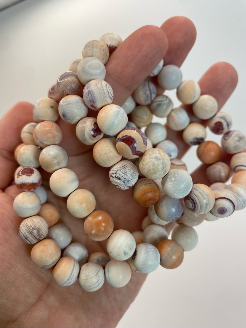 ONE Medicine Agate Beaded Bracelet - 10mm (0145)